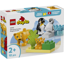 LEGO DUPLO 10442 Vilde dyrefamilier: pingviner og løver