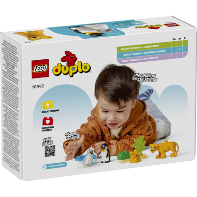 LEGO DUPLO 10442 Vilde dyrefamilier: pingviner og løver
