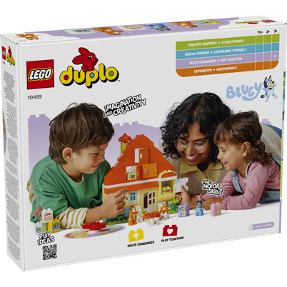 LEGO DUPLO 10459 Blueys families hus med huskespil <DIV STYLE="background-color:#FFFF00"><SPAN STYLE="color:#006600"><CENTER><B>Ordre med dette produkt<BR>sendes 1. august</B></CENTER><SPAN STYLE="color:#FFFFFF"></DIV>