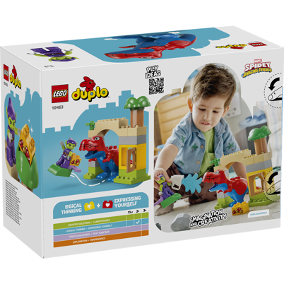LEGO DUPLO 10463 Spidey-Rex-dinosaur mod Green Goblin