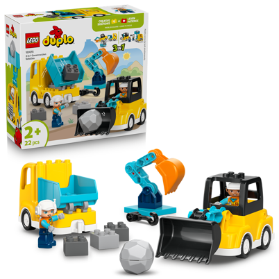 LEGO Duplo 10475 3-i-1 Entreprenørmaskiner