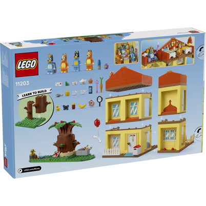 LEGO Bluey 11203 Blueys families hus <DIV STYLE="background-color:#FFFF00"><SPAN STYLE="color:#006600"><CENTER><B>Ordre med dette produkt<BR>sendes 1. august</B></CENTER><SPAN STYLE="color:#FFFFFF"></DIV>