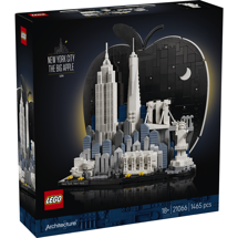 LEGO Architecture 21066 New York City – The Big Apple <DIV STYLE="background-color:#FFFF00"><SPAN STYLE="color:#006600"><CENTER><B>Ordre med dette produkt<BR>sendes 1. juni</B></CENTER><SPAN STYLE="color:#FFFFFF"></DIV>