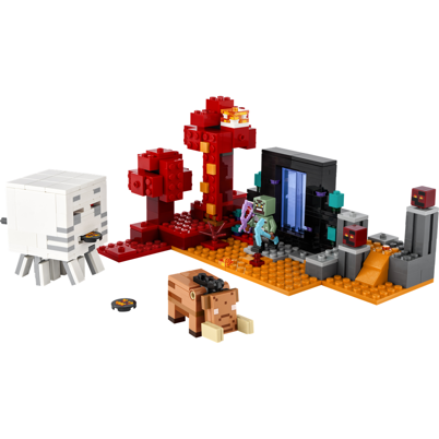 LEGO Minecraft 21255 Baghold ved Nether-portalen