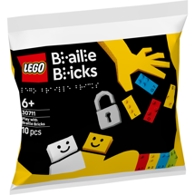 LEGO Braille Bricks 30711 Leg med brailleklodser<DIV STYLE="background-color:#FFFF00"><SPAN STYLE="color:#006600"><CENTER><B>Udkommer 1. oktober</B></CENTER><SPAN STYLE="color:#FFFFFF"></DIV>