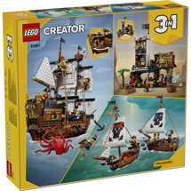 LEGO Creator 31387 Ikonisk piratskib <DIV STYLE="background-color:#FFFF00"><SPAN STYLE="color:#006600"><CENTER><B>Ordre med dette produkt<BR>sendes 1. juni</B></CENTER><SPAN STYLE="color:#FFFFFF"></DIV>