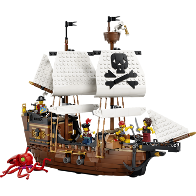 LEGO Creator 31387 Ikonisk piratskib <DIV STYLE="background-color:#FFFF00"><SPAN STYLE="color:#006600"><CENTER><B>Ordre med dette produkt<BR>sendes 1. juni</B></CENTER><SPAN STYLE="color:#FFFFFF"></DIV>