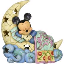 Disney Jim Shore 4043662 <BR> Mickey On Moon Night Light
