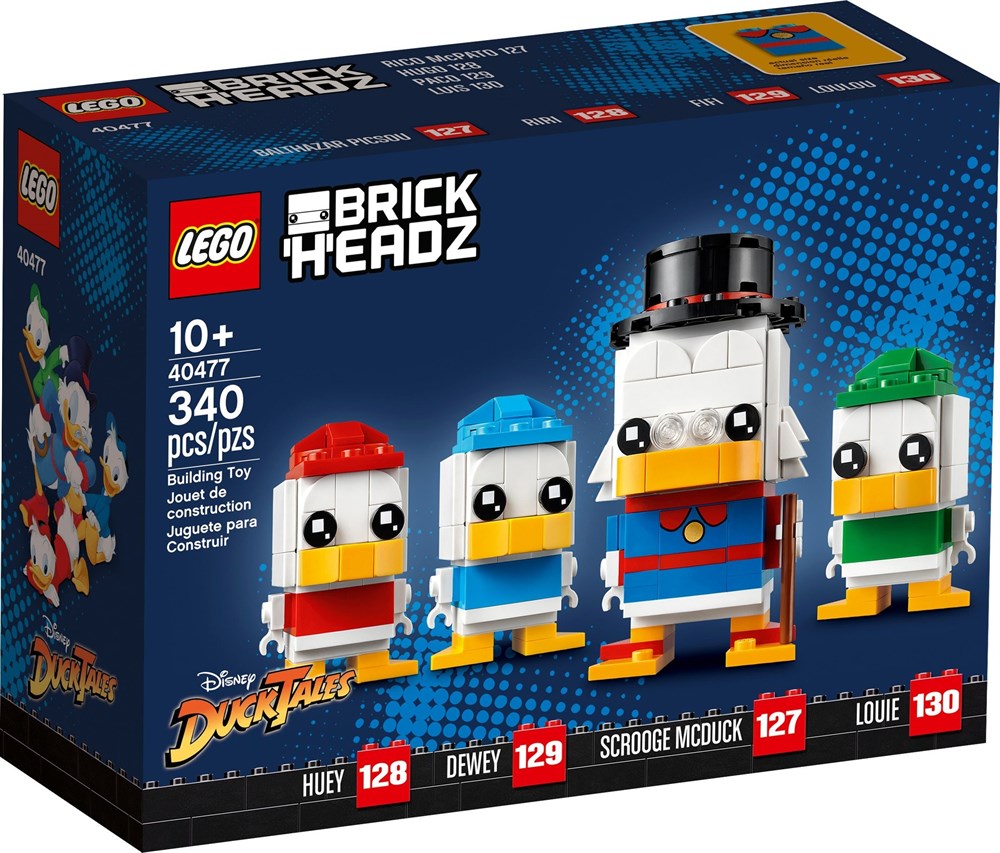 Dom Tilmeld bøf LEGO BrickHeadz 40477 Joakim von And, Rip, Rap og Rup
