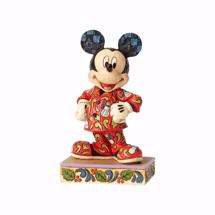 Disney Jim Shore 4057935 <BR> Mickey "Magical Morning" <BR> Mickey in Christmas Pajamas
