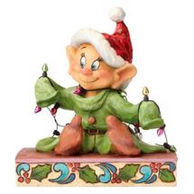 Disney Jim Shore 4057938 <BR> Dopey Christmas Lights <BR> "Light Up Holidays"