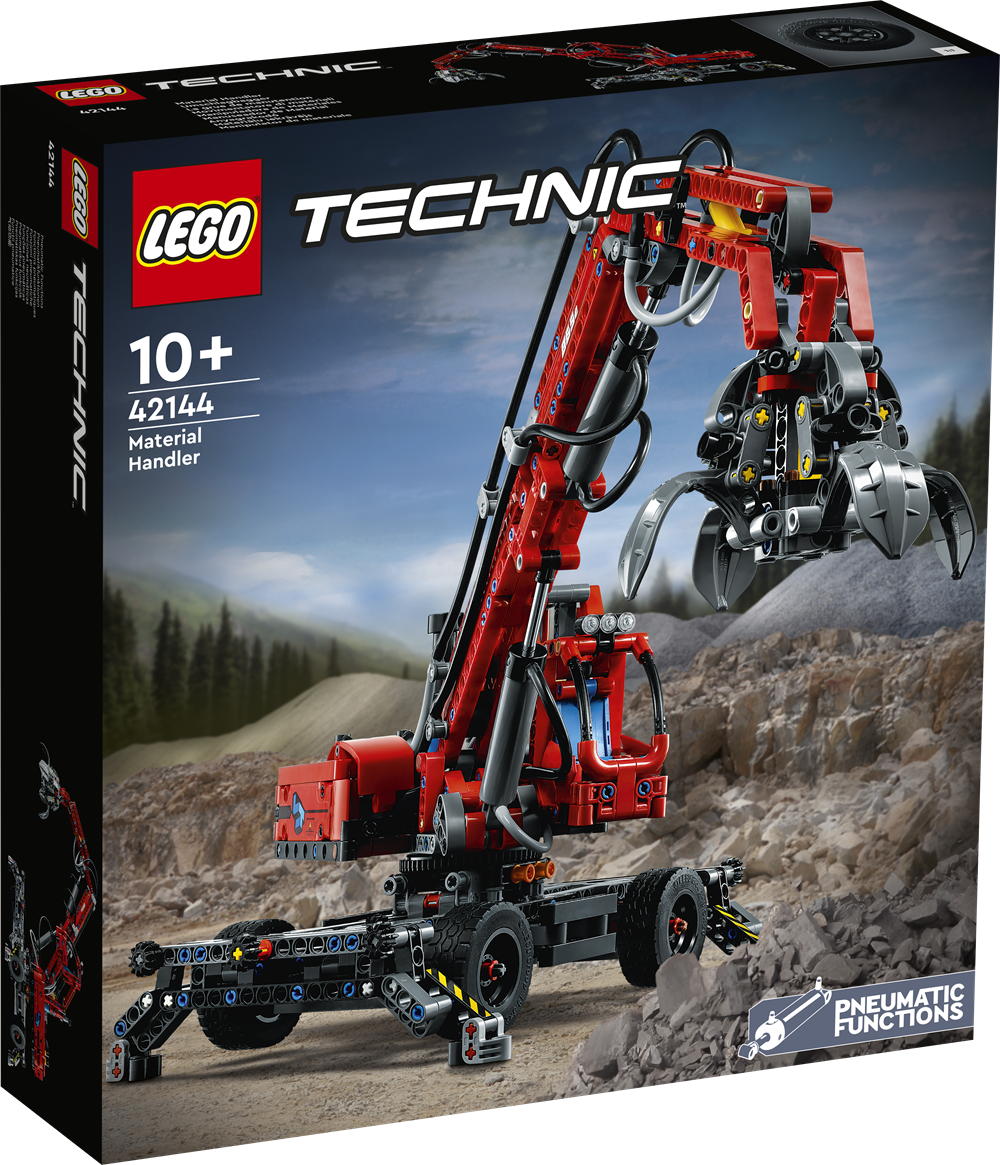 Shaded åndelig ære LEGO Technic 42144 Materialehåndteringsmaskine