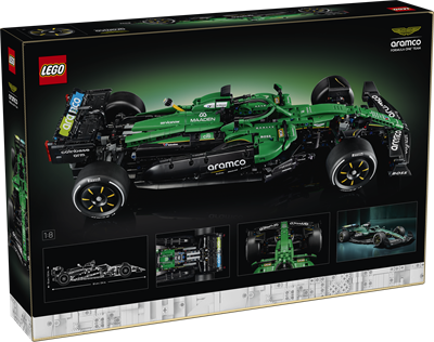 LEGO Technic 42240 Aston Martin Aramco AMR25 F1-bil <DIV STYLE="background-color:#FFFF00"><SPAN STYLE="color:#006600"><CENTER><B>Ordre med dette produkt<BR>sendes 2. juli</B></CENTER><SPAN STYLE="color:#FFFFFF"></DIV>