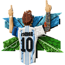 LEGO FIFA 43018 Lionel Messi – jubelscene <DIV STYLE="background-color:#FFFF00"><SPAN STYLE="color:#006600"><CENTER><B>Ordre med dette produkt<BR>sendes 1. juni</B></CENTER><SPAN STYLE="color:#FFFFFF"></DIV>