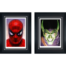 Sideshow - Art Print - Spider-Man Portraits Of Heroism & Green Goblin Portraits Of Villainy Set