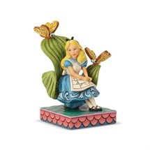 Disney Jim Shore 6001272 <BR> Curiouser And Curiouser <BR> (Alice In Wonderland Figur)