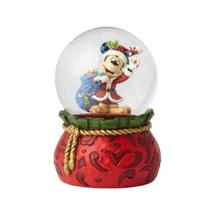 Disney Jim Shore 6001360 <BR> Santa Mickey Mouse Waterball <BR> "Bringing Holiday Cheer"
