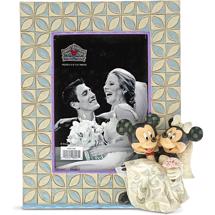 Disney Jim Shore 6001368 <BR> Mickey & Minnie Mouse <BR> Wedding Photo Frame
