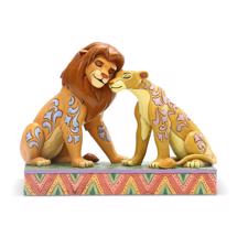 Disney Jim Shore 6005961 <BR> Simba and Nala Snuggling <BR> "Savannah Sweethearts"