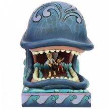 Disney Jim Shore 6005971 <BR> Monstro with Geppetto and Pinocchio <BR> "A Whale of a Whale"