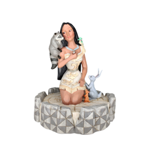 Disney Jim Shore 6007062 <BR> Pocahontas White Woodland <BR> "Brave Beauty"