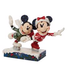 Disney Jim Shore 6010871 <BR> Mickey and Minnie Ice Skating <BR> "Skating Sweethearts"