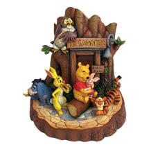 Disney Jim Shore 6010879 <BR> Winnie The Pooh Carved by Heart <BR> "Hundred-Acre Pals"