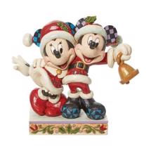 Disney Jim Shore 6013058 <BR> Mickey & Minnie Mouse as Santa <BR> "Jingle Bell"
