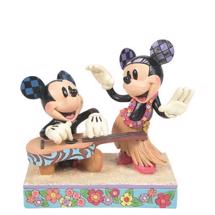 Disney Jim Shore 6016330 <BR> Hawaiian Holiday <BR> (Mickey & Minnie Hawaii Figurine)
