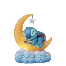 Disney Jim Shore 6016334 Sweet Dreams (Stitch & Scrump on Light Up Moon Figurine)