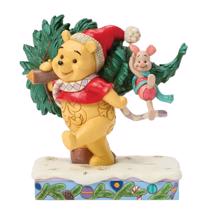 Disney Jim Shore 6016886 <BR> Winnie the Pooh & Piglet christmas