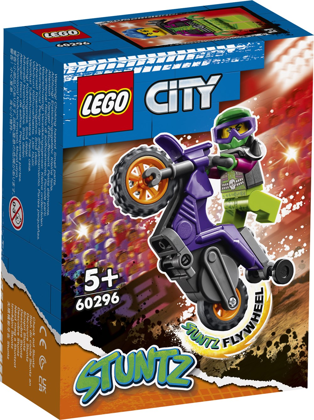LEGO City 60296 Wheelie-stuntmotorcykel