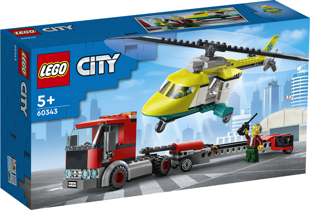LEGO City 60343 Redningshelikopter-transporter