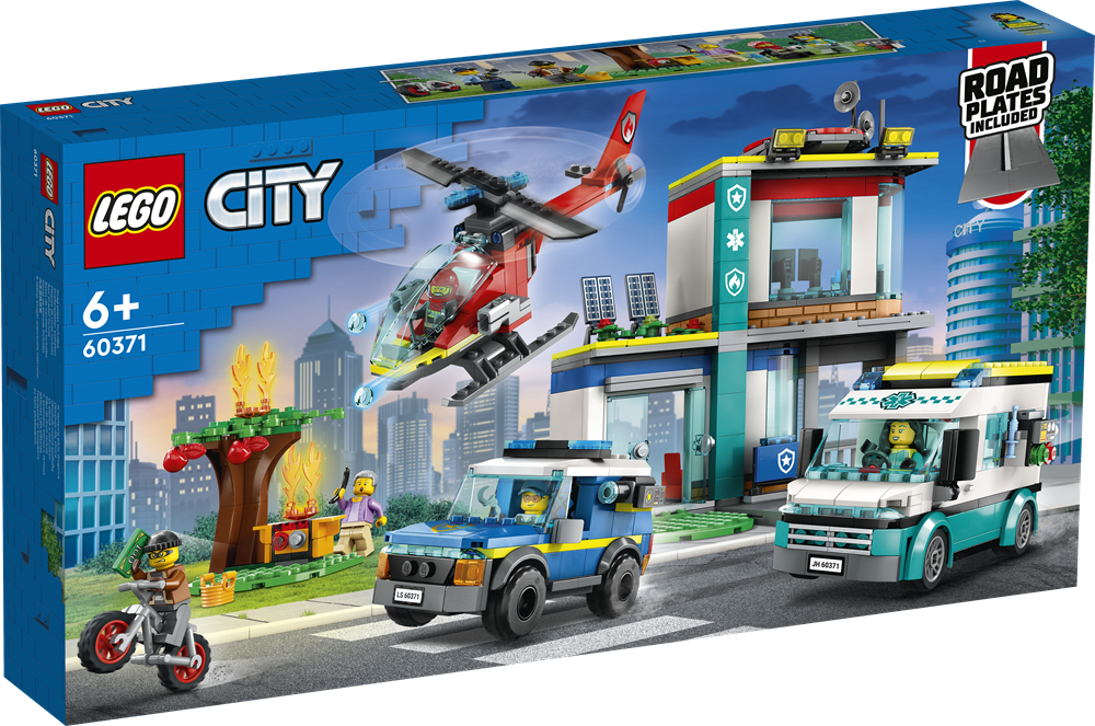 marts papir Gå ned LEGO City 60371 Udrykningsfartøjernes hovedkvarter