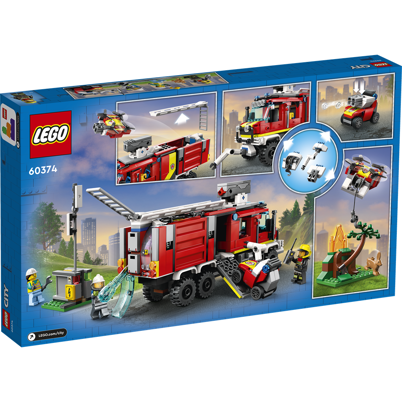 silhuet scrapbog ting LEGO City 60374 Brandvæsnets kommandovogn