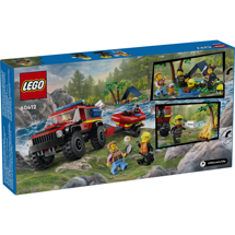 LEGO City 60412 Firhjulstrukket brandbil med redningsbåd