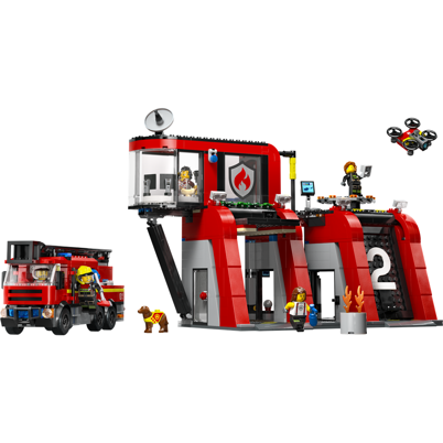 LEGO City 60414 Brandstation med brandbil