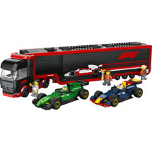 LEGO City 60445 F1-lastbil med RB20 og AMR24 F1-biler