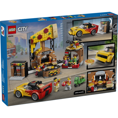 LEGO City 60496 Pizzeria med udbringningsfartøjer <DIV STYLE="background-color:#FFFF00"><SPAN STYLE="color:#006600"><CENTER><B>Ordre med dette produkt<BR>sendes 1. juni</B></CENTER><SPAN STYLE="color:#FFFFFF"></DIV>