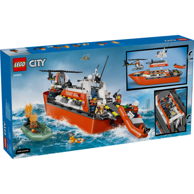 LEGO City 60504 Kystvagtens redningsbåd og helikopter
