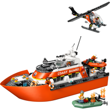 LEGO City 60504 Kystvagtens redningsbåd og helikopter
