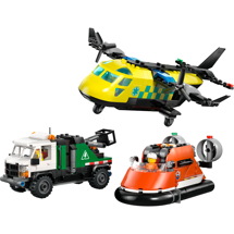 LEGO City 60505 Remix – Fly, servicevogn og luftpudebåd