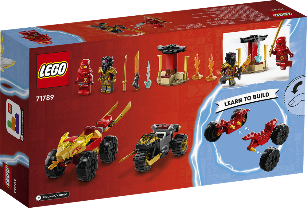 LEGO 71789 Kai og Ras' bil- motorcykelkamp
