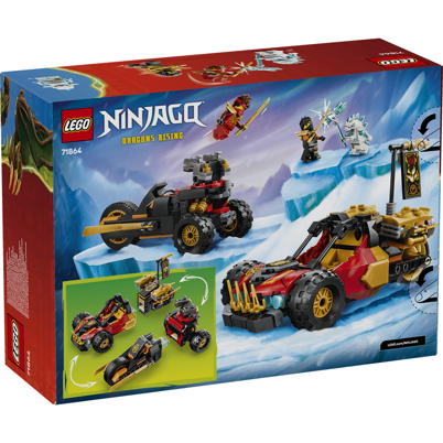 LEGO Ninjago 71864 Kai og Coles kombi-køretøjer <DIV STYLE="background-color:#FFFF00"><SPAN STYLE="color:#006600"><CENTER><B>Ordre med dette produkt<BR>sendes 1. juni</B></CENTER><SPAN STYLE="color:#FFFFFF"></DIV>