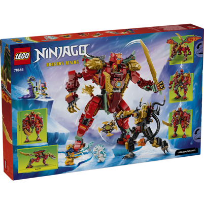 LEGO Ninjago 71868 Wyldfyres transformerende drage-mech <DIV STYLE="background-color:#FFFF00"><SPAN STYLE="color:#006600"><CENTER><B>Ordre med dette produkt<BR>sendes 1. juni</B></CENTER><SPAN STYLE="color:#FFFFFF"></DIV>