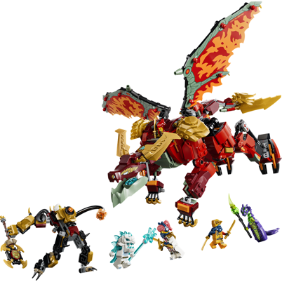 LEGO Ninjago 71868 Wyldfyres transformerende drage-mech <DIV STYLE="background-color:#FFFF00"><SPAN STYLE="color:#006600"><CENTER><B>Ordre med dette produkt<BR>sendes 1. juni</B></CENTER><SPAN STYLE="color:#FFFFFF"></DIV>