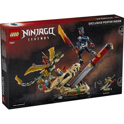 LEGO Ninjago 71871 Kampen ved Drageklingen <DIV STYLE="background-color:#FFFF00"><SPAN STYLE="color:#006600"><CENTER><B>Ordre med dette produkt<BR>sendes 1. juni</B></CENTER><SPAN STYLE="color:#FFFFFF"></DIV>