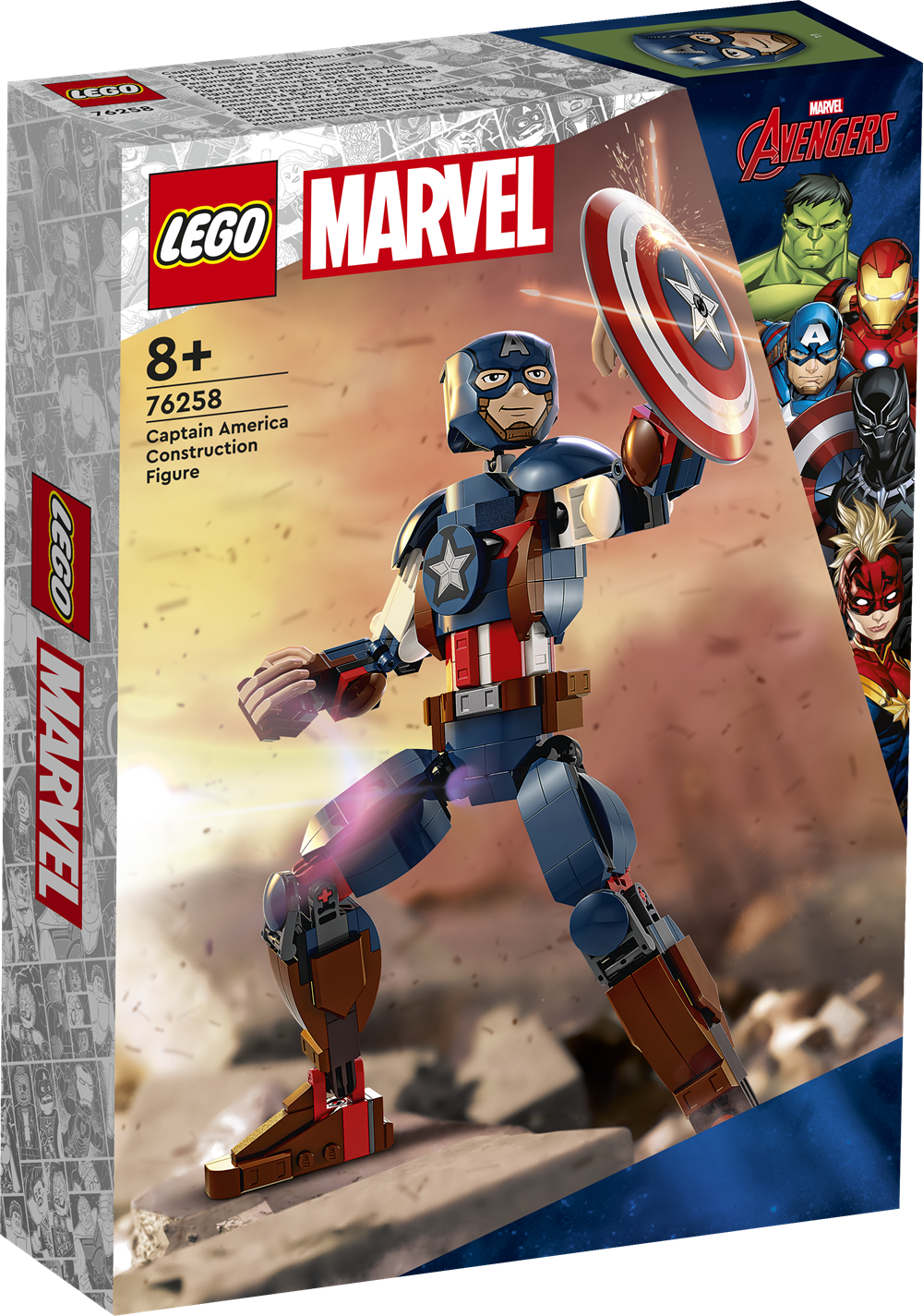 LEGO Super Heroes 76258 Byg selv-figur af Captain America