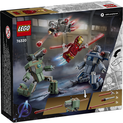 LEGO Super Heroes 76320 Iron Man og War Machine mod Hammer-droner