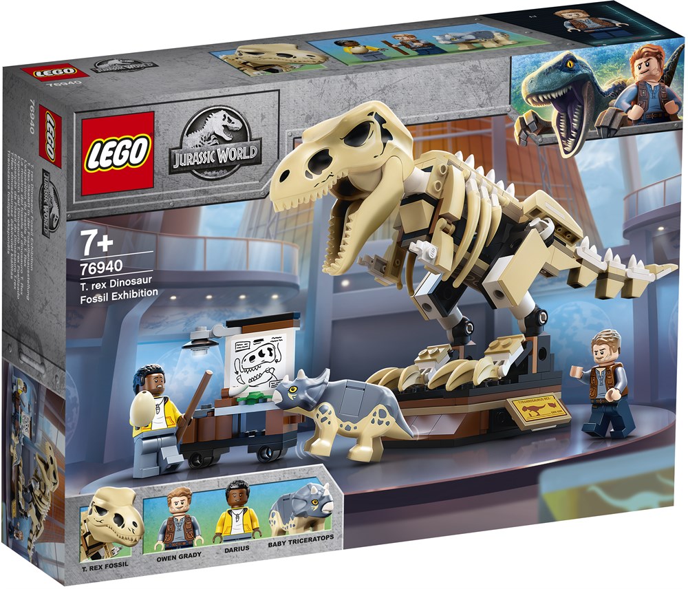 Mos tank roterende LEGO Jurassic World 76940 T. rex-dinosaurudstilling